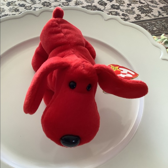 TY beanie baby Rover red dog Hangtag on. Birthdate May 30, 1996 tush tag… - Picture 1 of 13